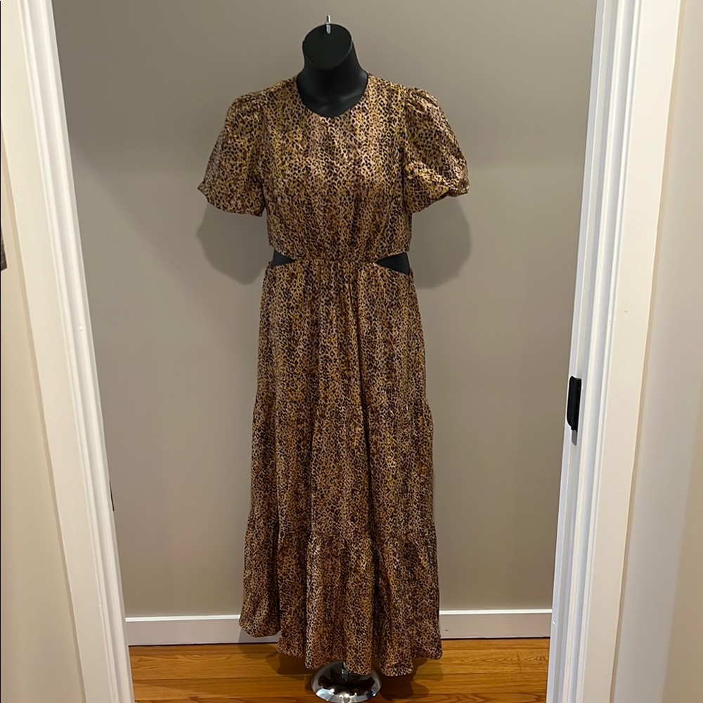 Wayf leopard print maxi dress